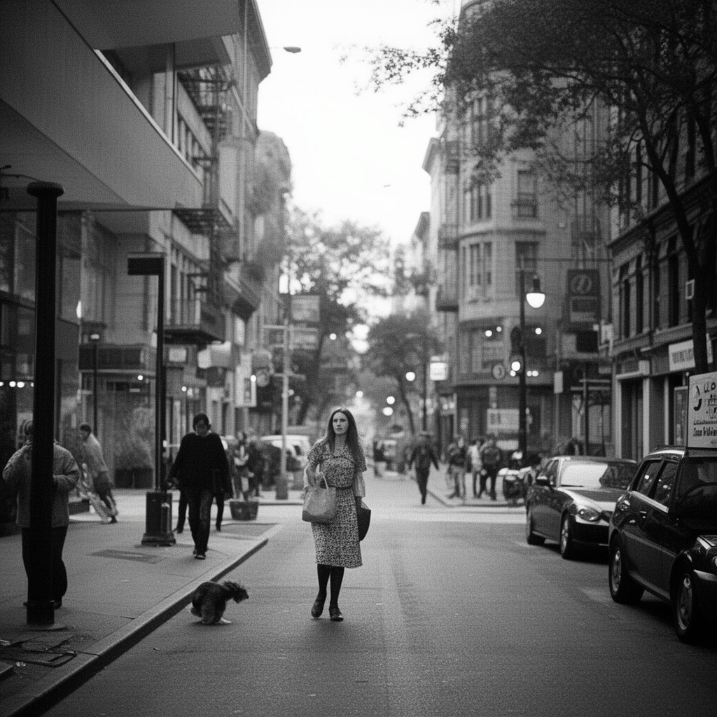 AI-generated illustration of Frances Ha