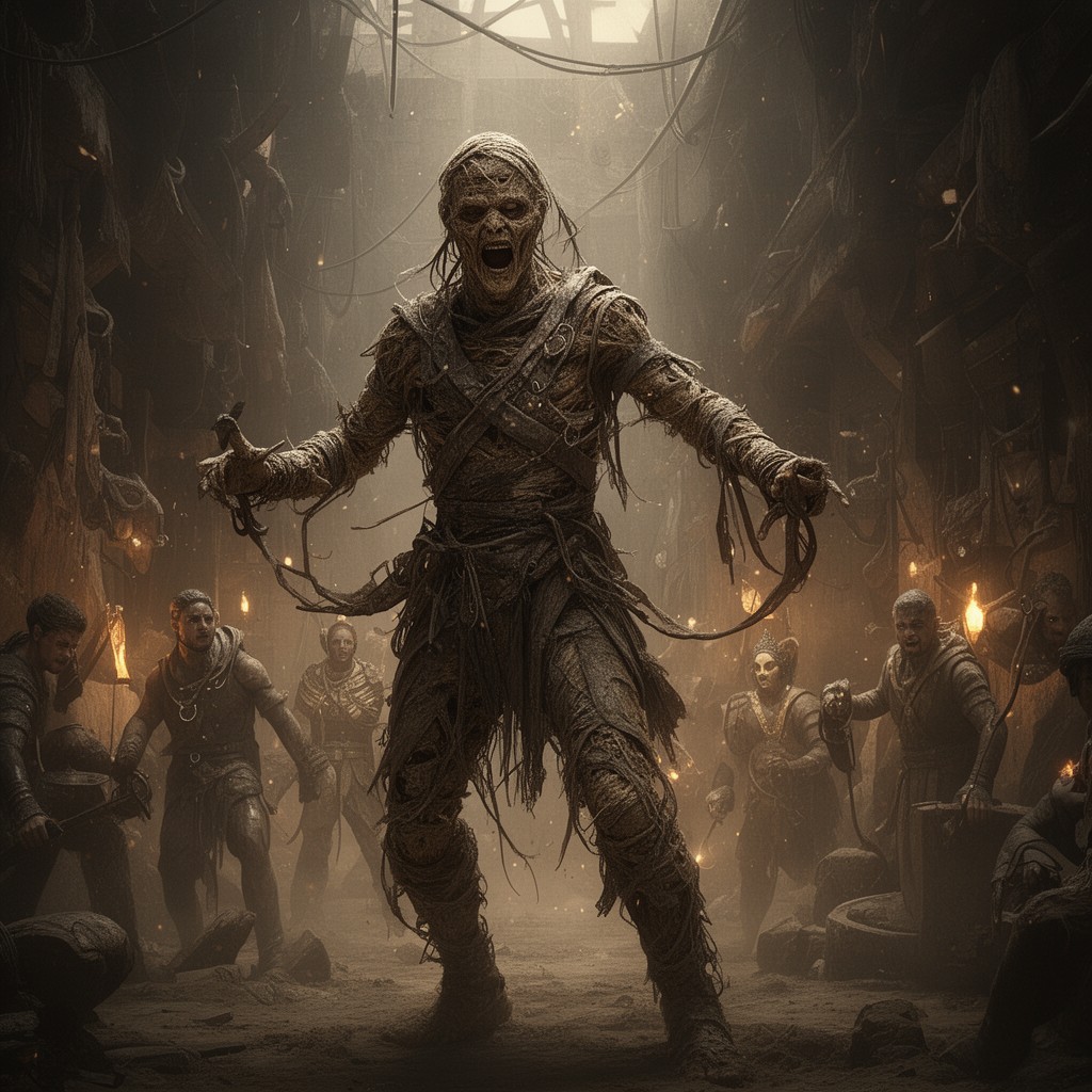 AI-generated illustration of The Mummy