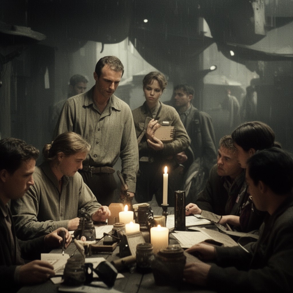 AI-generated illustration of Schindler's List