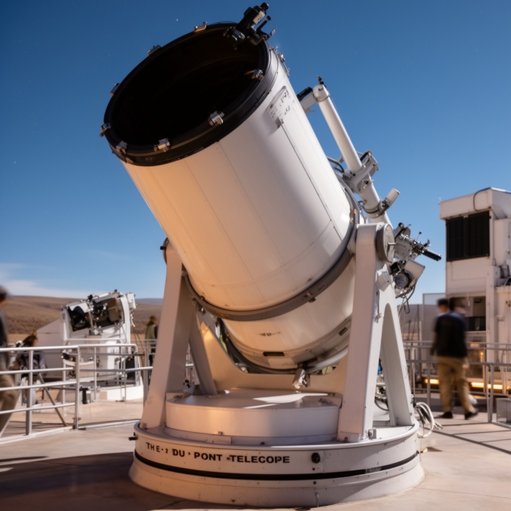 AI-generated illustration of du Pont Telescope