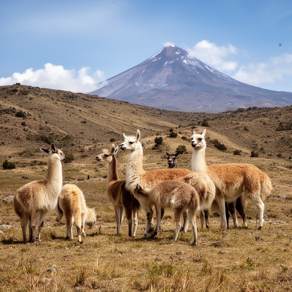 AI-generated illustration of Reserva de Producción de Fauna Chimborazo