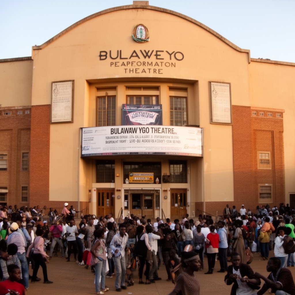 AI-generated illustration of Bulawayo Theatre