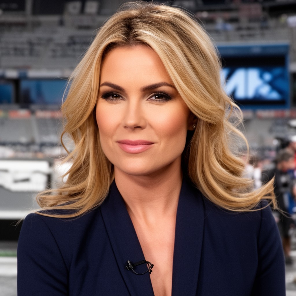 AI-generated illustration of Erin Andrews