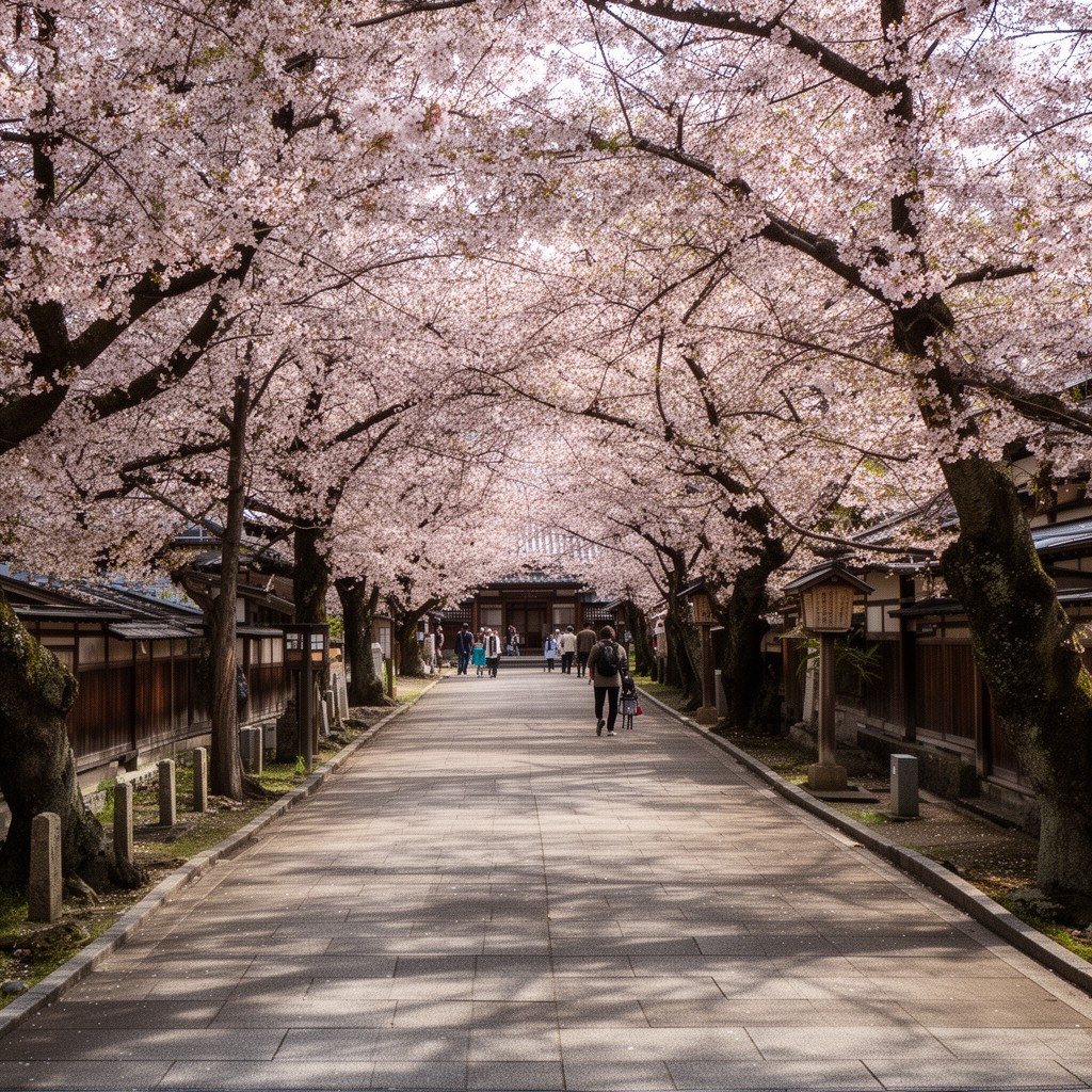 AI-generated illustration of Tetsugaku-no-michi area