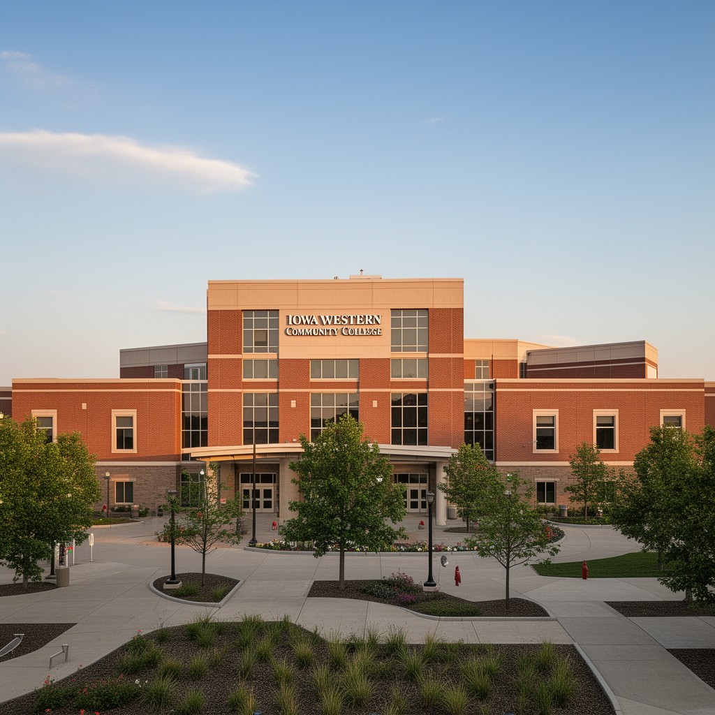 AI-generated illustration of Iowa Western Community College