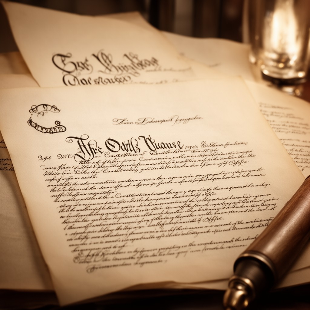 AI-generated illustration of Oaths Clause