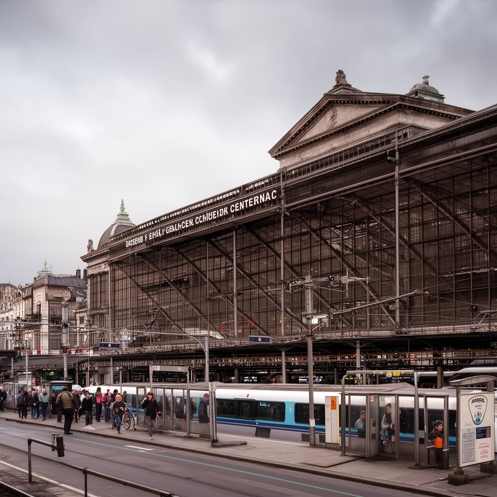 AI-generated illustration of Bruxelles-Central / Brussel-Centraal
