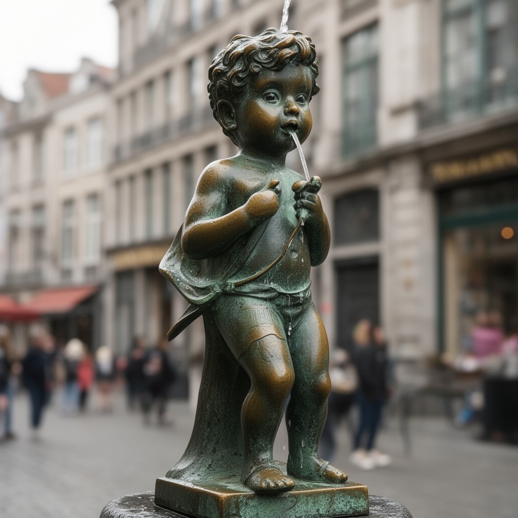 AI-generated illustration of Manneken Pis