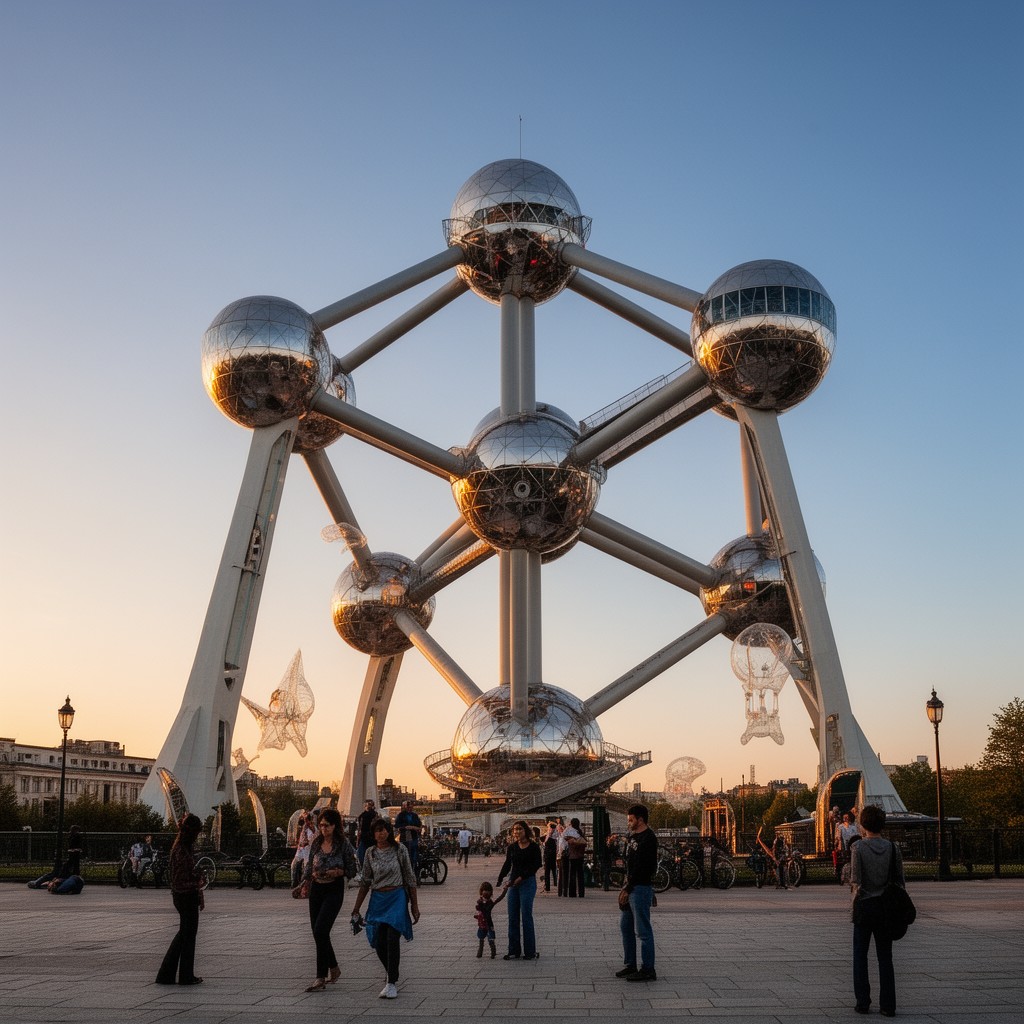 AI-generated illustration of Atomium