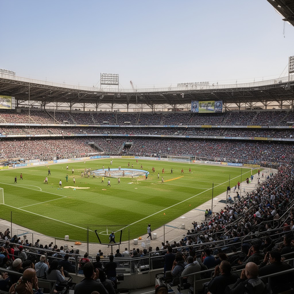 AI-generated illustration of Estadio Caliente