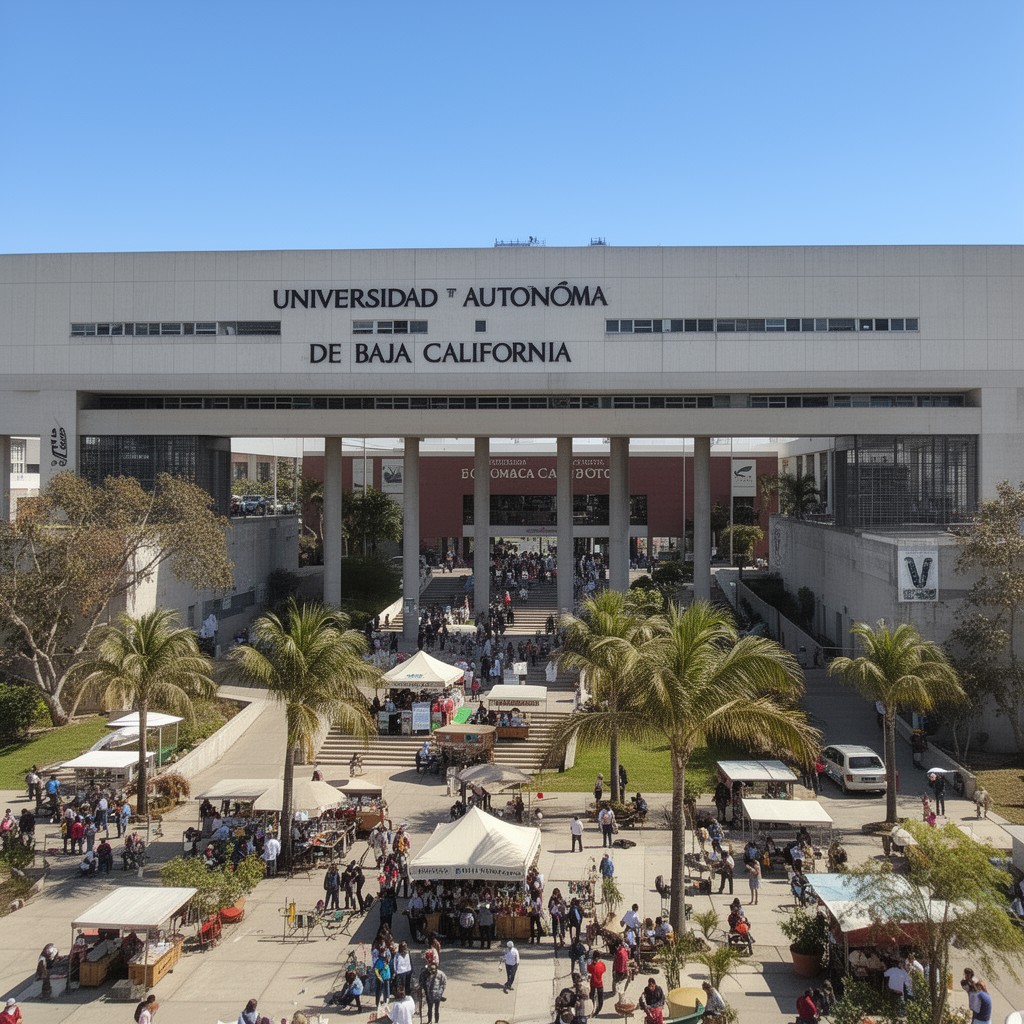 AI-generated illustration of Universidad Autónoma de Baja California