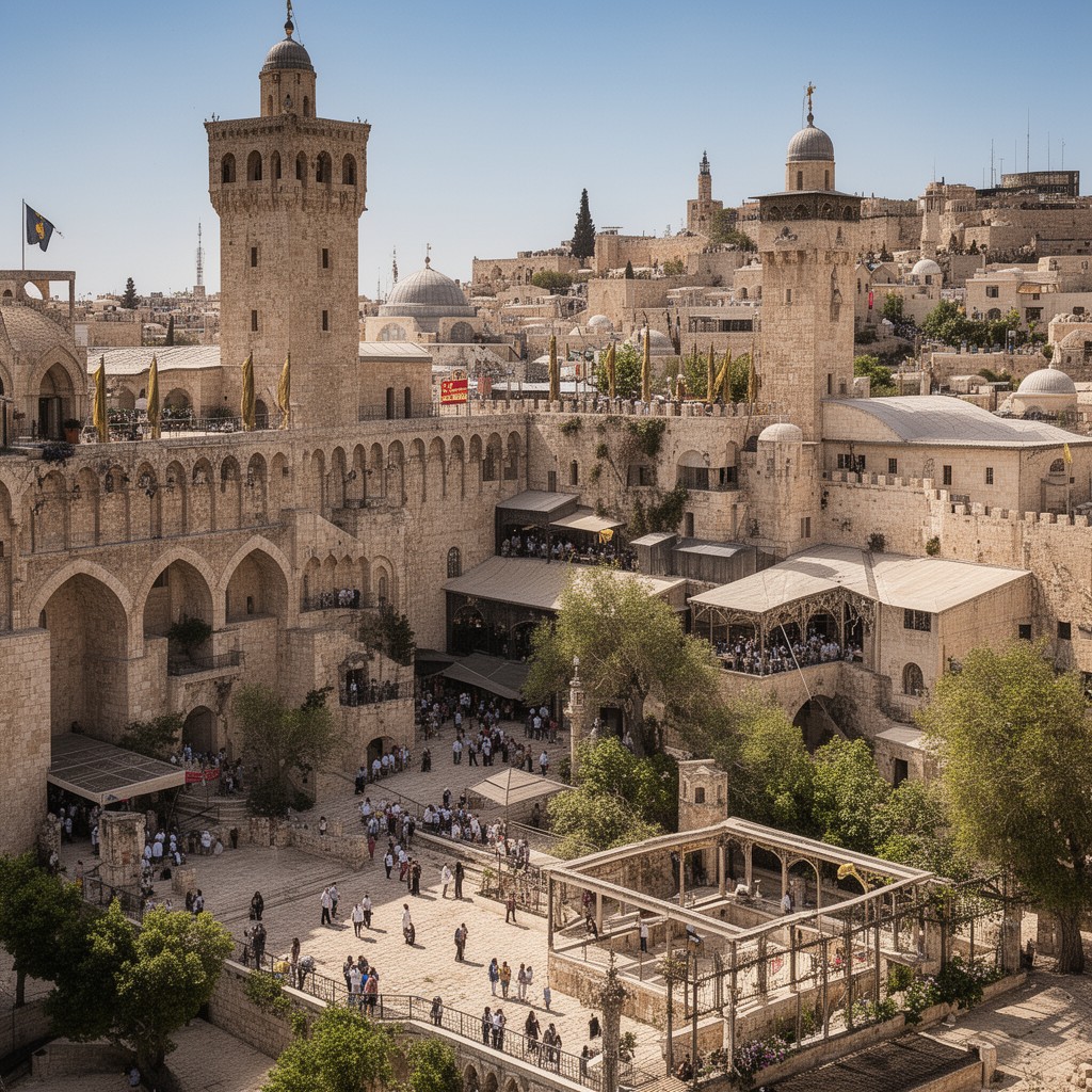 AI-generated illustration of Jerusalem liturgical tradition