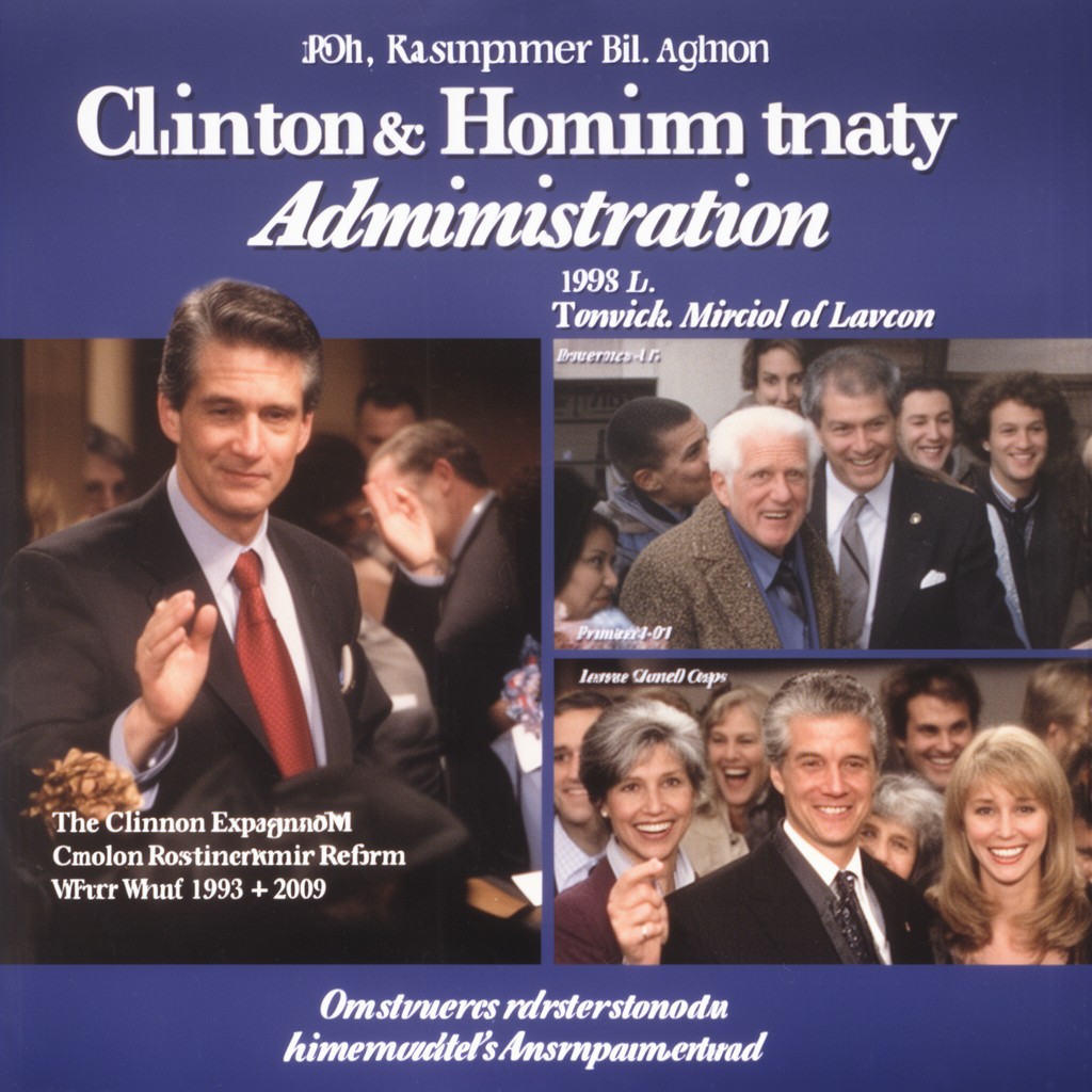 AI-generated illustration of Clinton administration