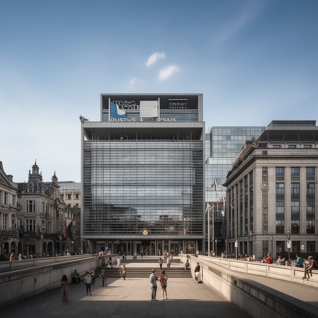 AI-generated illustration of Justus Lipsius building