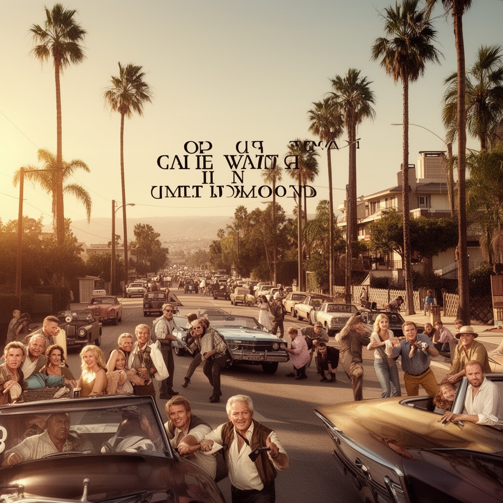AI-generated illustration of Once Upon a Time in Hollywood