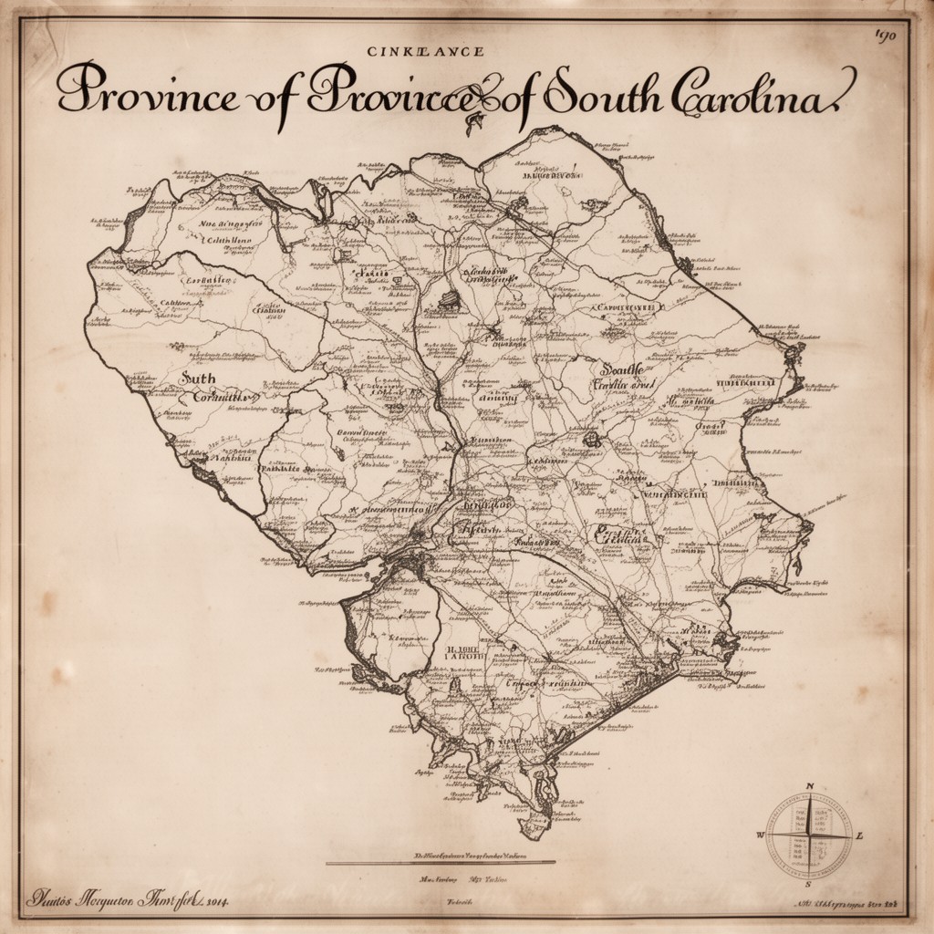 AI-generated illustration of Province of South Carolina