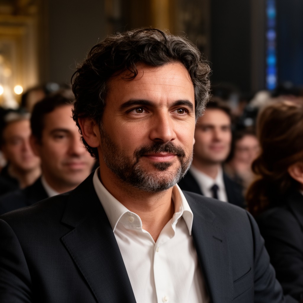 AI-generated illustration of Alejandro G. Iñárritu
