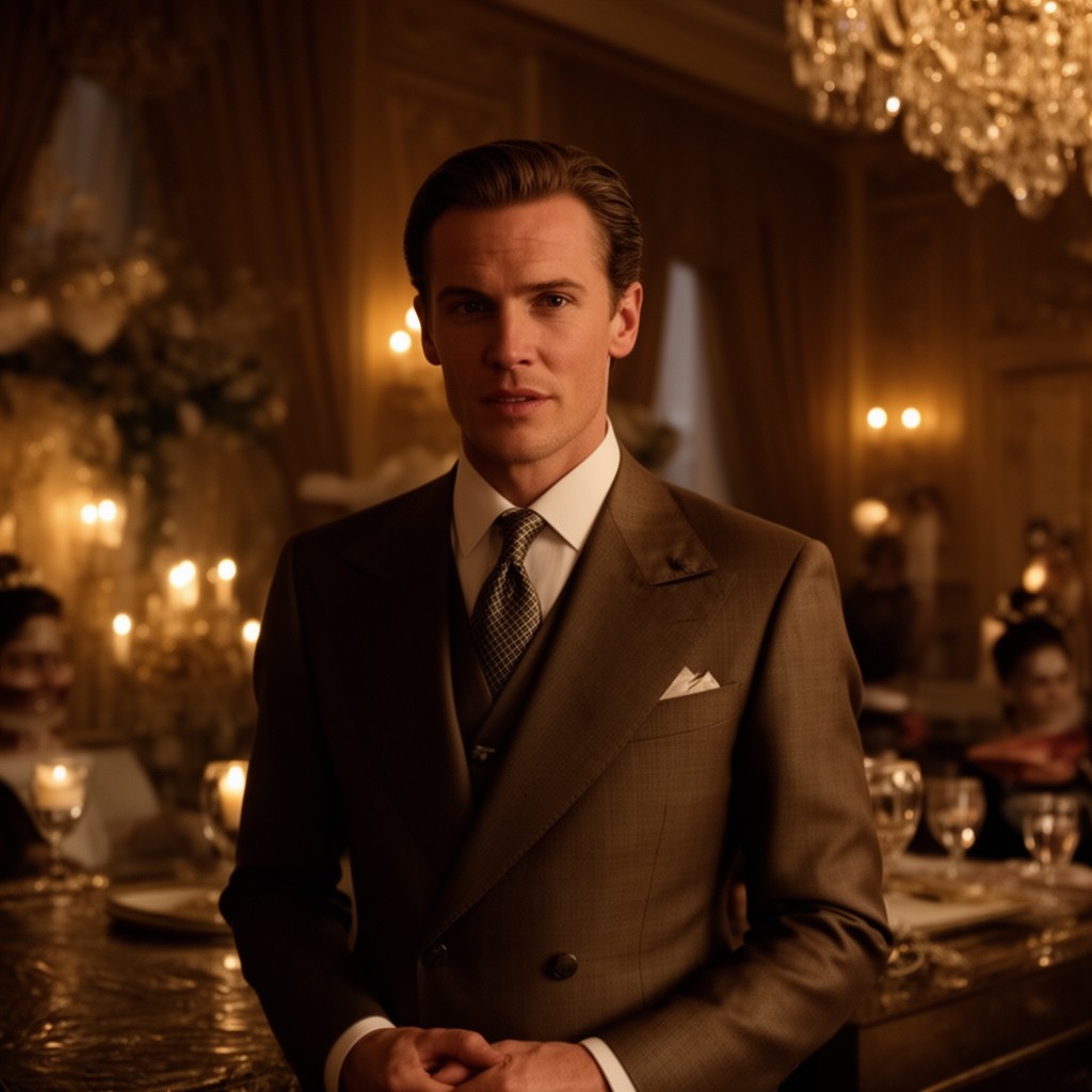 AI-generated illustration of Jay Gatsby