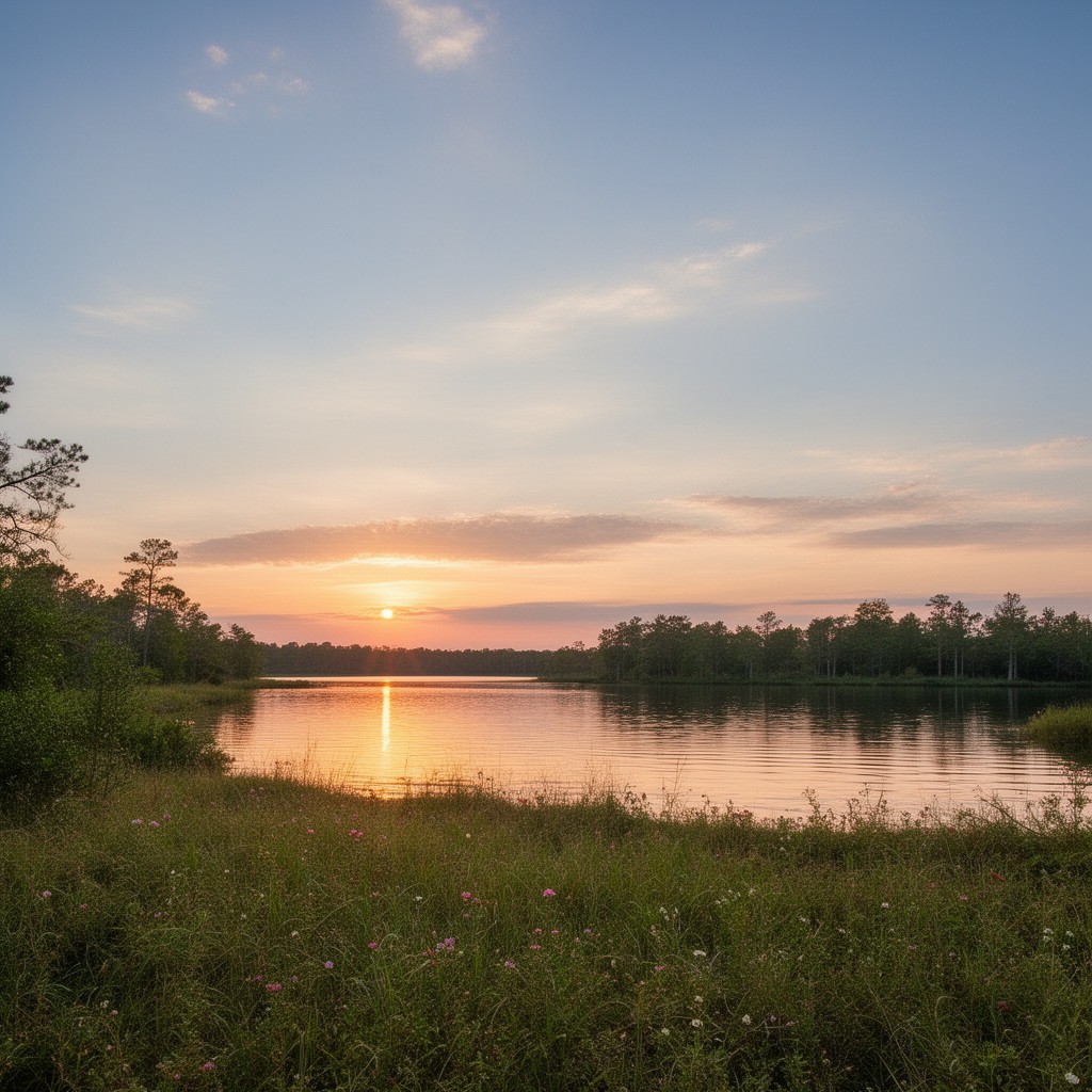 AI-generated illustration of Lake Seminole