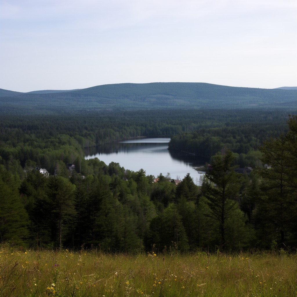AI-generated illustration of Seboeis Plantation, Maine