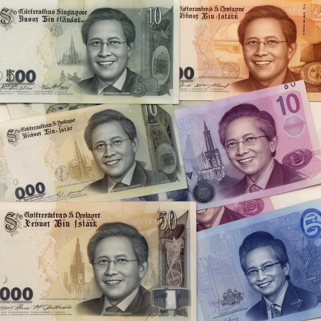 AI-generated illustration of Portrait Series banknotes