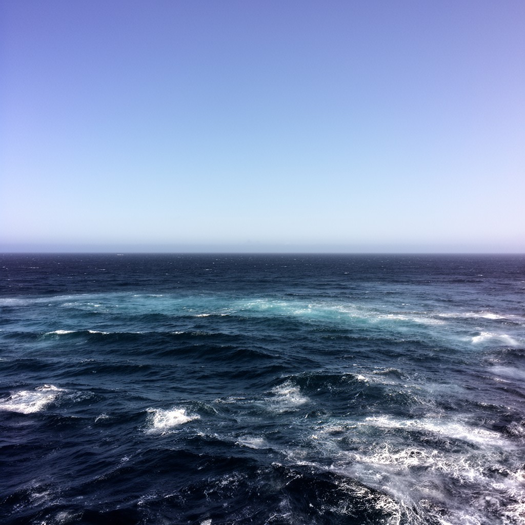 AI-generated illustration of Pacific Ocean