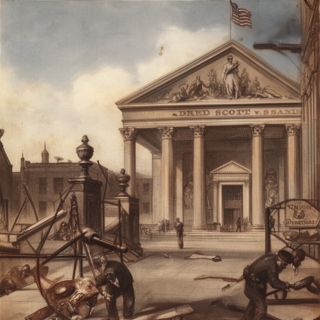 AI-generated illustration of Dred Scott v. Sandford