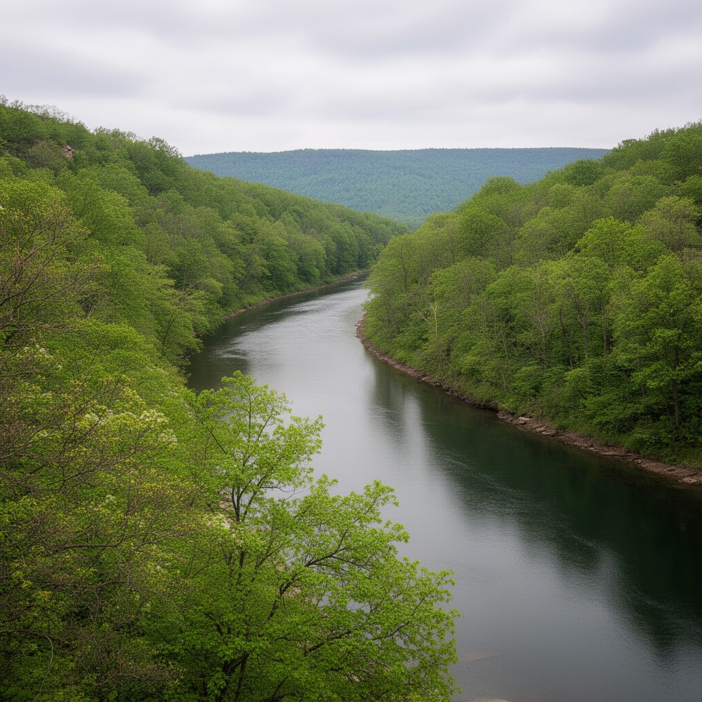 AI-generated illustration of Champlain Canal