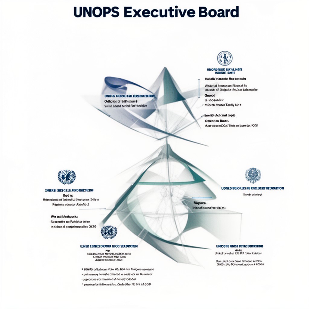 AI-generated illustration of UNOPS Executive Board