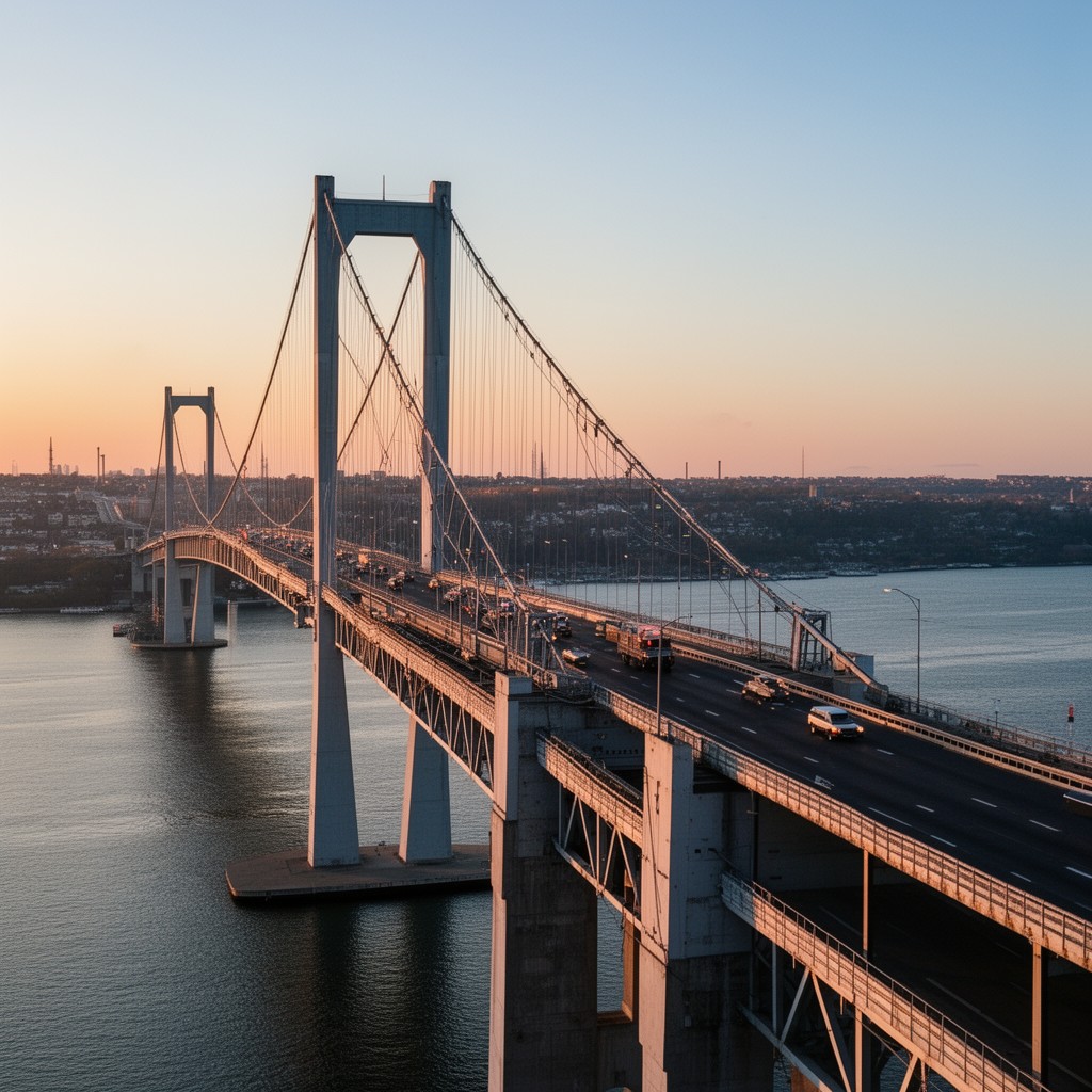 AI-generated illustration of Tappan Zee Bridge