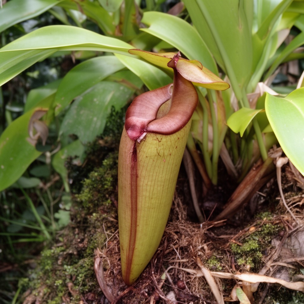 AI-generated illustration of Nepenthes rajah