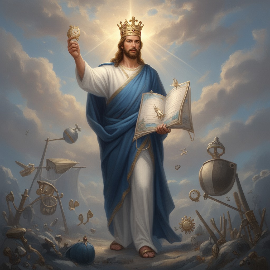 AI-generated illustration of Kingship of Jesus