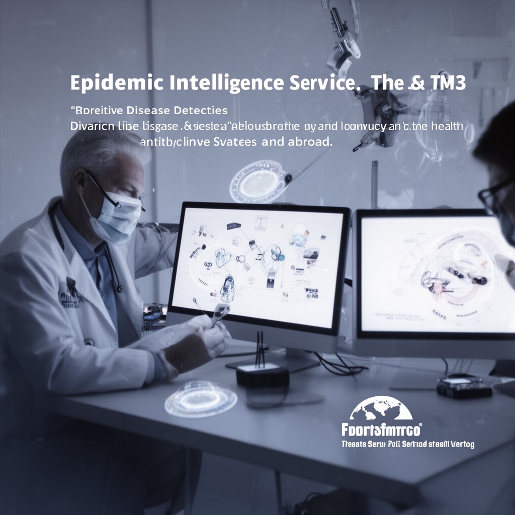 AI-generated illustration of Epidemic Intelligence Service