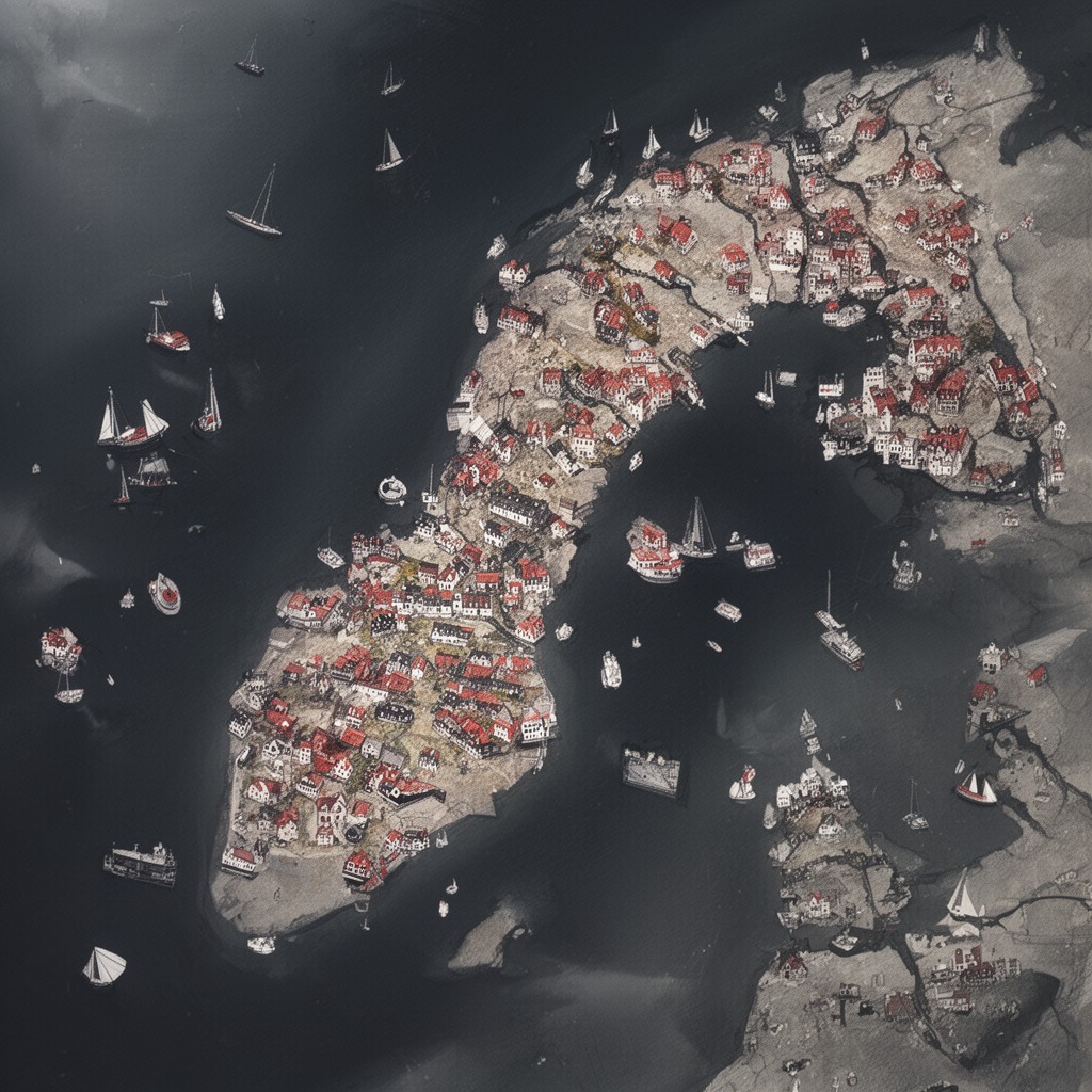 AI-generated illustration of Denmark