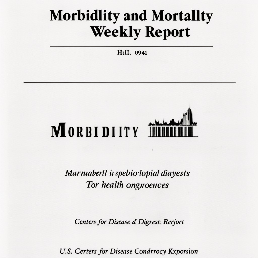 AI-generated illustration of Morbidity and Mortality Weekly Report