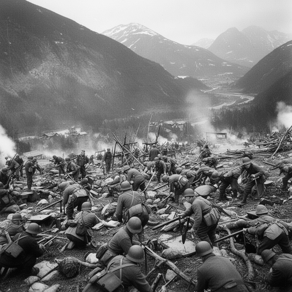 AI-generated illustration of Battle of Vinjesvingen