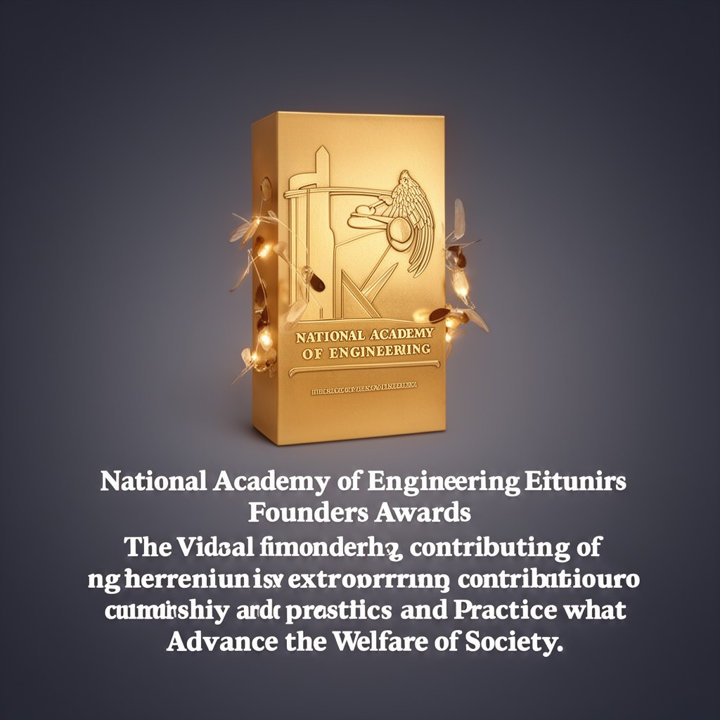 AI-generated illustration of National Academy of Engineering Founders Award