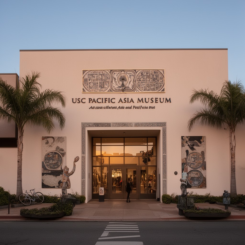 AI-generated illustration of USC Pacific Asia Museum