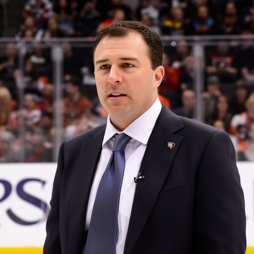 AI-generated illustration of Daniel Brière