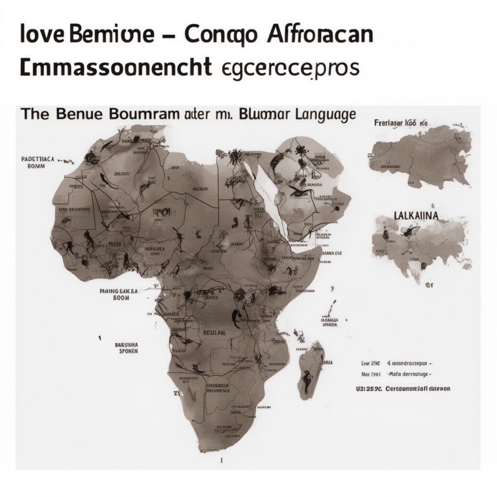 AI-generated illustration of Benue–Congo languages