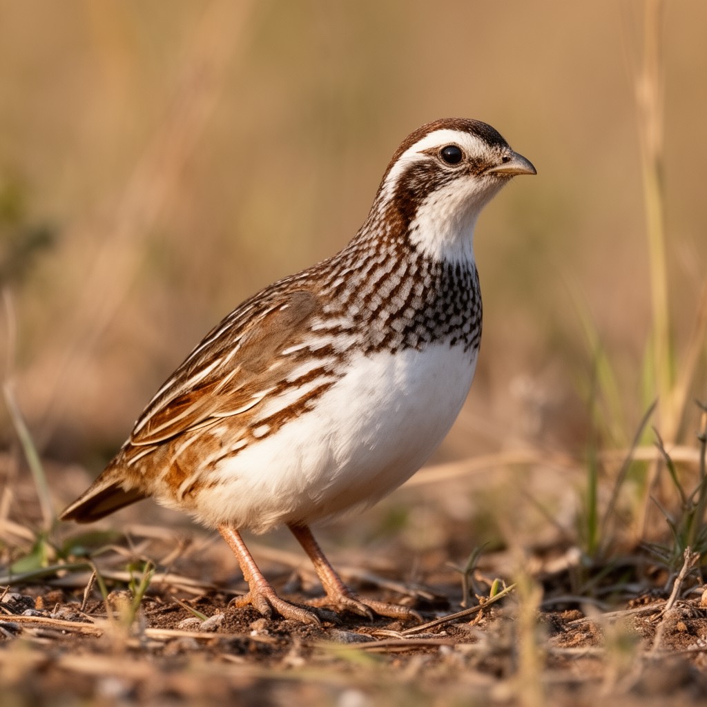 AI-generated illustration of White-bellied bobwhite