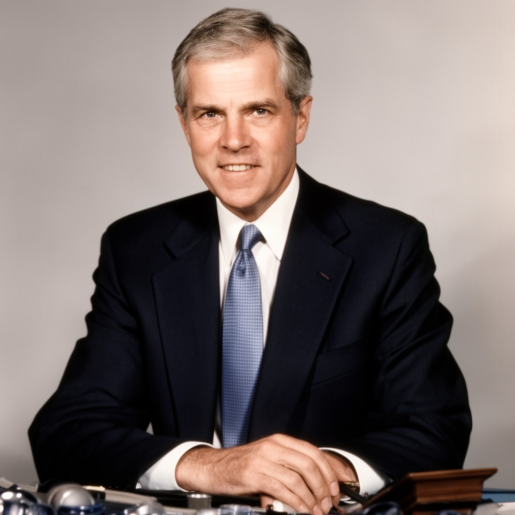 AI-generated illustration of George W. Thorn