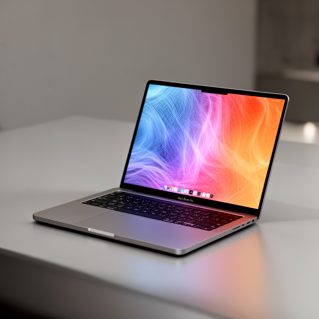 AI-generated illustration of 13-inch MacBook Pro (M2, 2022)