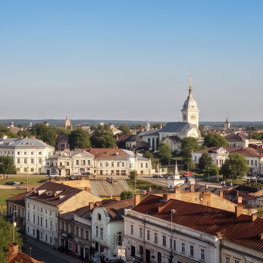 AI-generated illustration of Hrodna