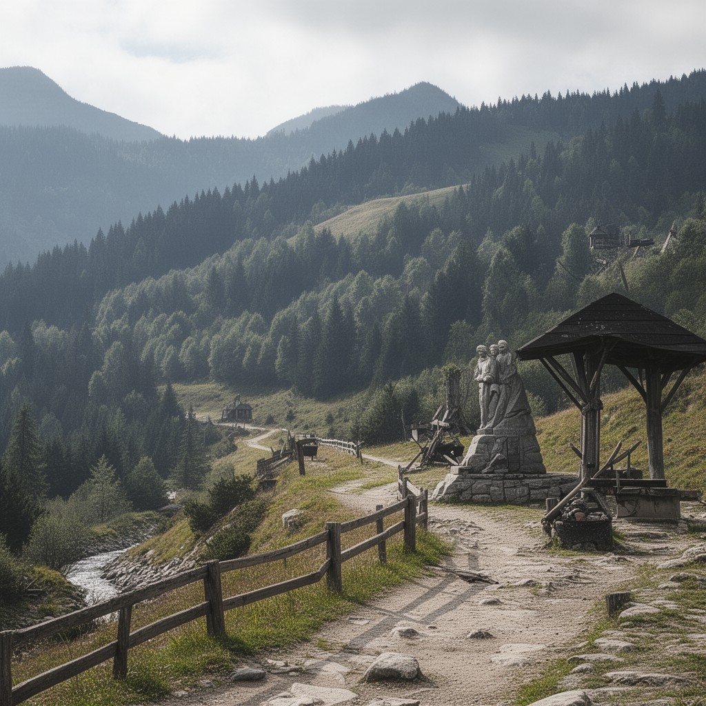 AI-generated illustration of Dukla Pass