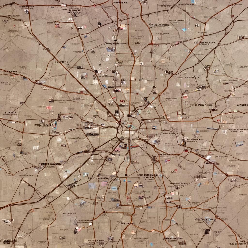 AI-generated illustration of Philadelphia metropolitan area