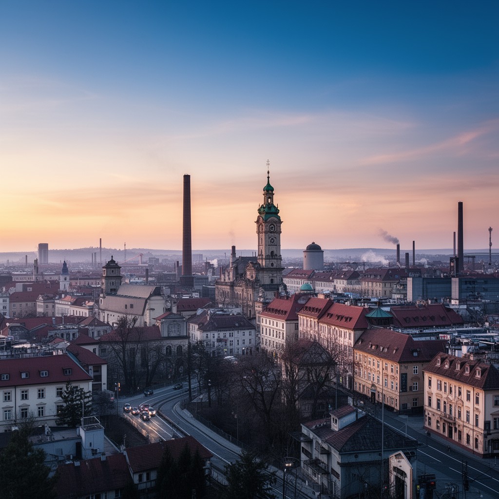 AI-generated illustration of Plzeň Region