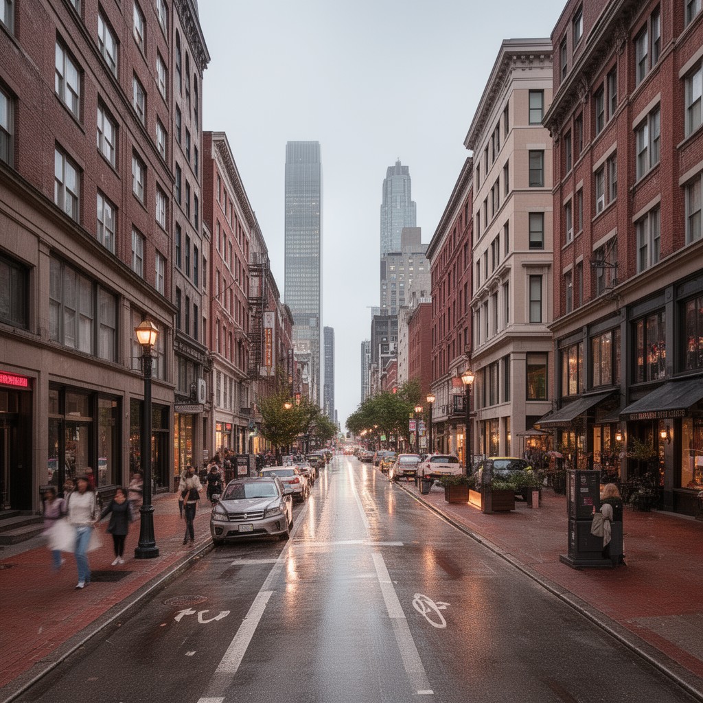 AI-generated illustration of Chestnut Street