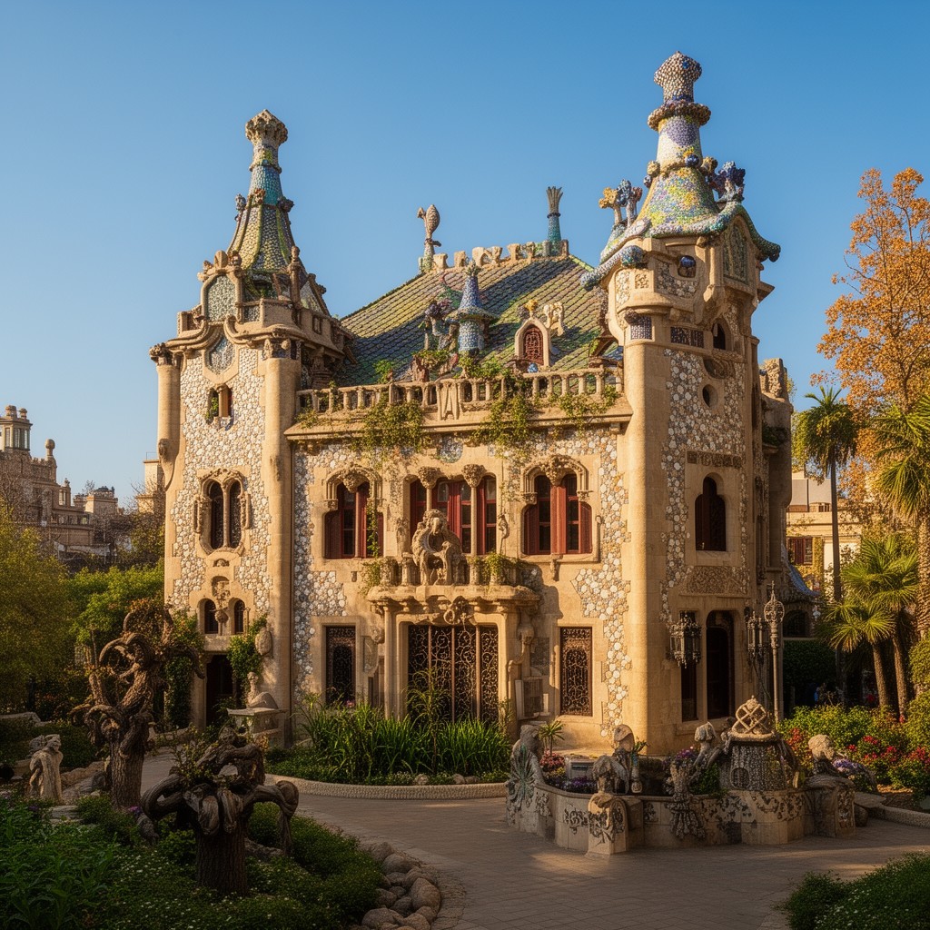 AI-generated illustration of Palau Güell