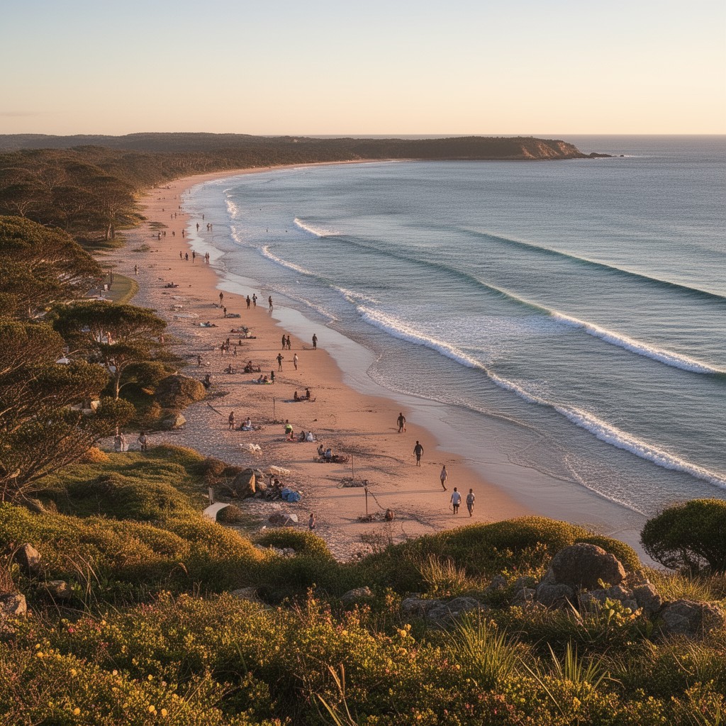 AI-generated illustration of Kingscliff